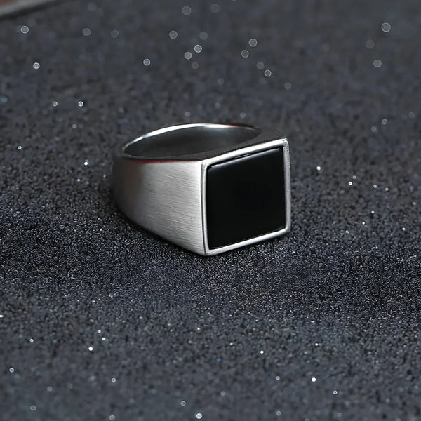 Black Onyx Men's Luxury Jewelry Set- Necklace, Bracelet & Ring